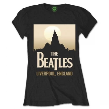 Image of Beatles - The - Liverpool, England Ladies XX-Large T-Shirt - Black