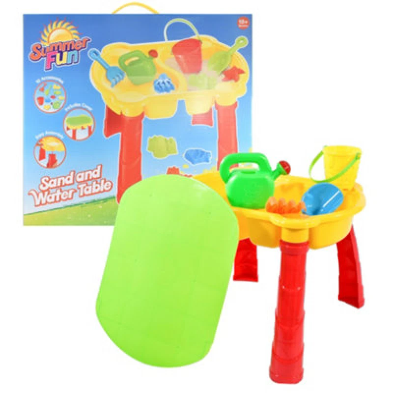 Image of KandyToys Sand And Water Table With Lid And Accessories