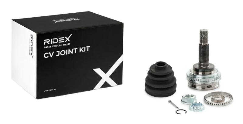 Image of RIDEX 5J0015 CV Joint Wheel Side, for vehicles with ABS Joint Kit,drive shaft (5)