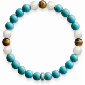 Image of Ladies Thomas Sabo Sterling Silver Size Small Rebel At Heart Bracelet