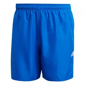 Image of adidas Solid Swim Shorts Mens - Glow Blue