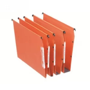 Image of Original Esselte Orgarex A4 Suspension File Kraft V Base Orange 1 x Pack of 25