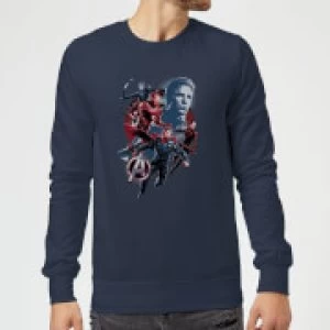 Image of Avengers: Endgame Shield Team Sweatshirt - Navy - 3XL
