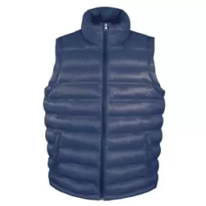 Image of Result Mens Ice Bird Padded Bodywarmer / Gilet Jacket (S) (Navy Blue)