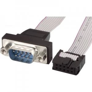 Image of Series Parallel Cable 1x D SUB plug 9 pin 1x 10 pin socket strip 0.26 m