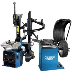 Image of Draper Tyre Changer with Assist Arm and Wheel Balancer Kit