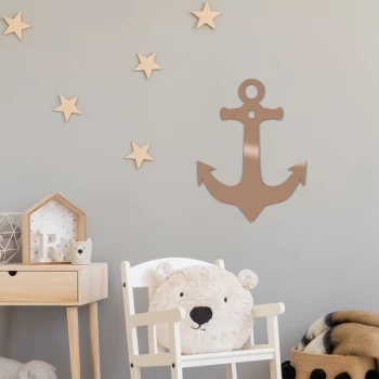 Image of Anchor - Copper Copper Decorative Metal Wall Accessory