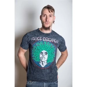 Image of Alice Cooper - Medusa Mens X-Large T-Shirt - Grey