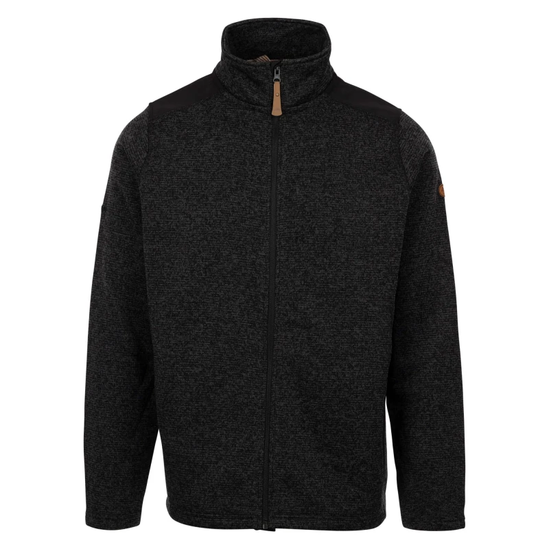 Image of Trespass Trespass Men AT200 Thurley Fleece Jacket in Dark Brown Size: Small Dark Brown S Male 5063703962384