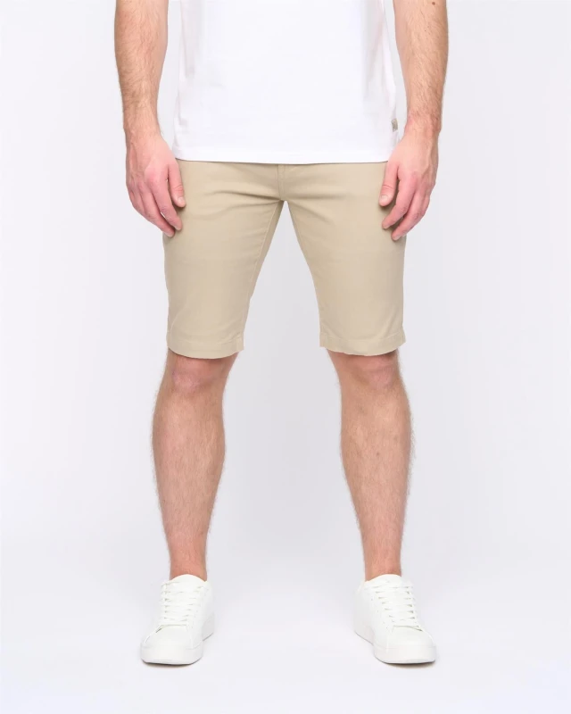 Image of Duck&Cover Mens Franztown Shorts in Stone Size: 30 Stone Male 30