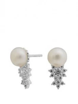Image of Simply Silver Sterling Silver 925 Freshwater Pearl Mini Stud