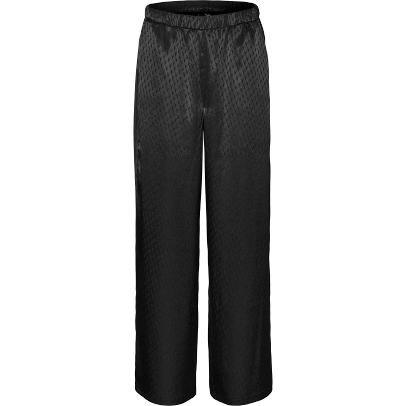Image of Vero Moda High Waist Satin Trousers - Black 8