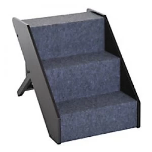 Image of PawHut Pet Steps Dark Brown, Grey 408mm x 565mm x 515 mm