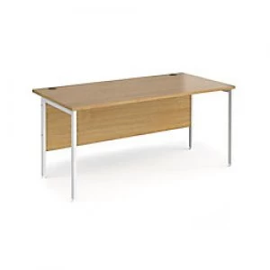 Image of Dams International Maestro 25 Rectangular Home Desk Wood Walnut, White 1600 x 725 x 800 mm
