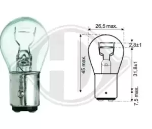 Image of DIEDERICHS Light Bulbs VW,AUDI,MERCEDES-BENZ LID10050 2D0945095c,J9913221210,N0177382 Bulb, taillight N0177383,07119905511,07119978384,63216902878
