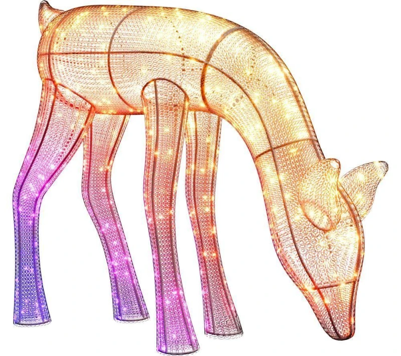 Image of Twinkly 3D Reindeers - Doe Reindeer, 160 Rgb+w Led, 90Cm, Iron/Acrylic, Plug Type G 87649