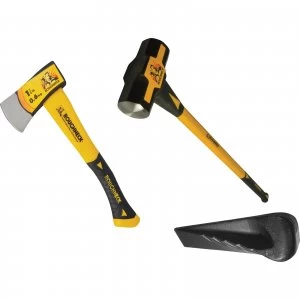 Image of Roughneck 3 Piece Log Splitting Set