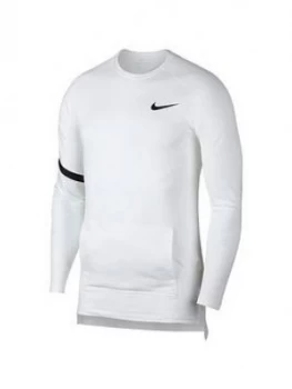 Image of Nike Pro Project X Long Sleeve Training Top White Size M Men