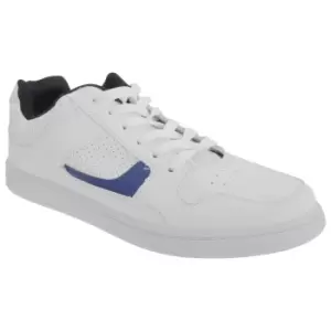 Image of Dek Mens Euston Lace Trainers (8 UK) (White/Navy Blue)