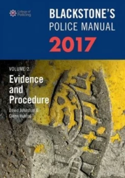 Image of Blackstones Police Manual. Volume 2 Evidence and Procedure 2017 by David Johnston Paperback
