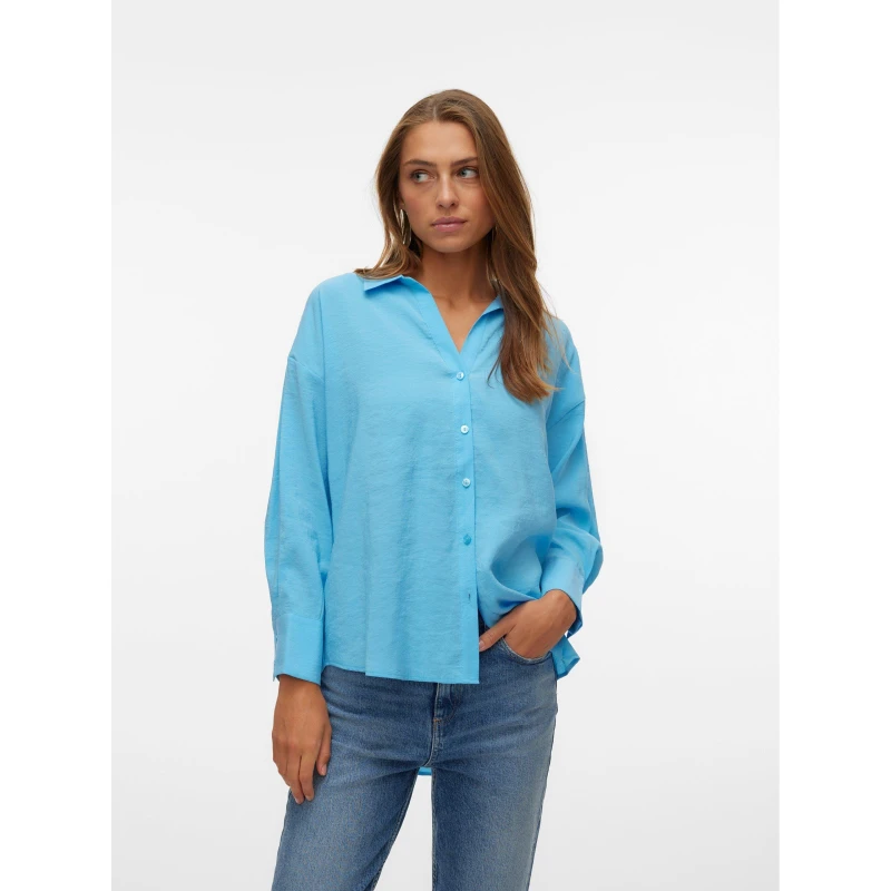 Image of Vero Moda Vmqueeny Shirt - Blue Blue 12