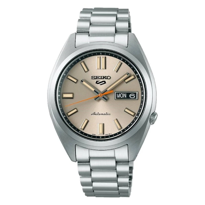 Image of Seiko SRPK91K1 5 Sports SNXS aBeige Chinosa Classic Watch