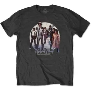 Image of Prince - Purple Rain Circle Unisex XX-Large T-Shirt - Grey