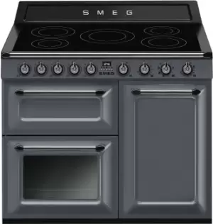 Image of Smeg Victoria TR103IGR2 Slate Grey 100cm Induction Range Cooker
