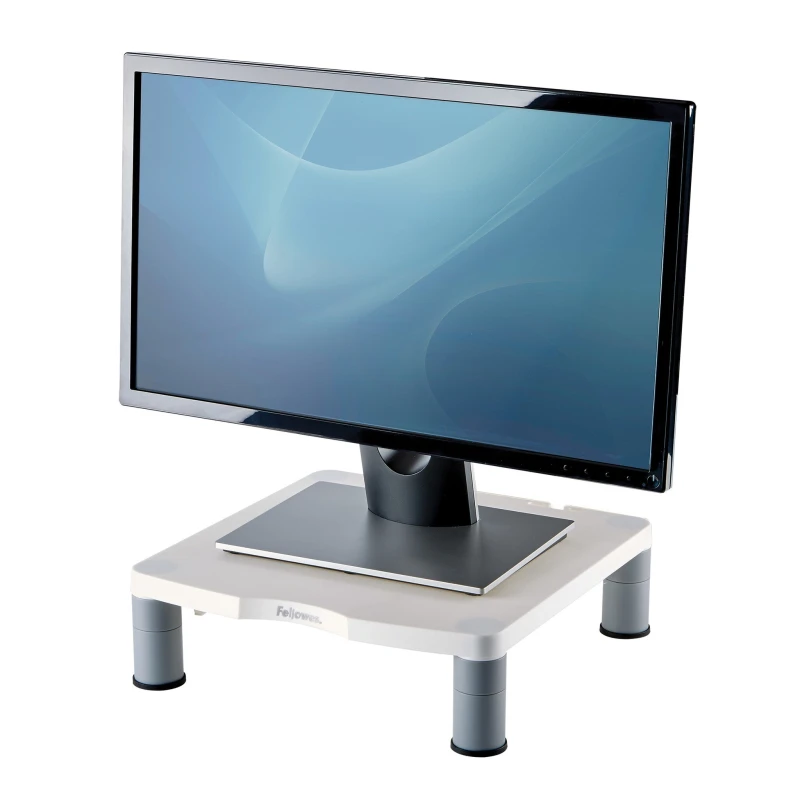 Image of Fellowes Fellowes Computer Monitor Stand with 3 Height Adjustments - Standard Monitor Riser with Cable Management - Ergonomic Adjustable Monitor Stand
