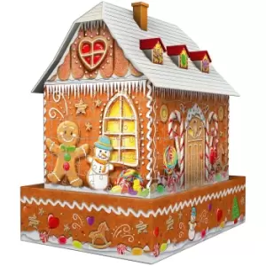 Image of Ravensburger Christmas Gingerbread House, 216 piece 3D Jigsaw Puzzle