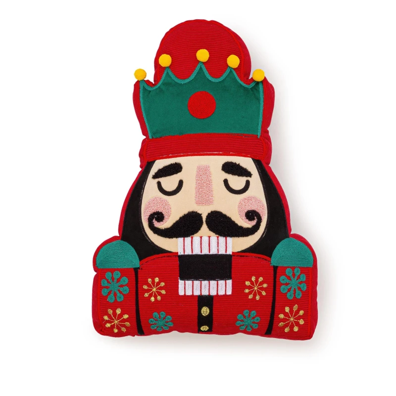 Image of Alan Symonds Novelty Nutcracker Christmas Cushion Cushion Multicolour unisex 50x35cm
