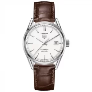 Image of TAG Heuer Carrera 5 Mens Brown Leather Strap Watch
