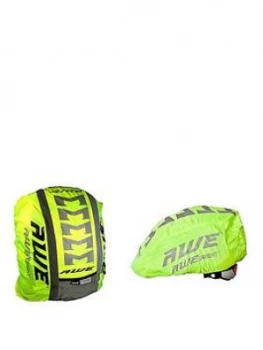 Image of Awe Awe High Visibillity 3M Scotchlite Reflective Helmet & Rucksack Cover Set