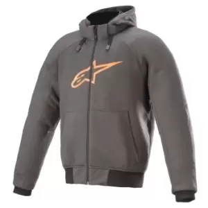 Image of Alpinestars Chrome Sport Tar Gray Flame Orange Hoodie M