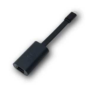 Image of Dell USB-C - RJ-45 Interface/Gender Adapter Cable - Black