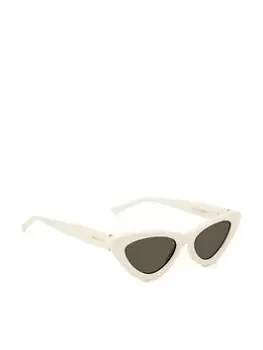Image of Jimmy Choo Addy Small Cat Eye Sunglasses - Ivory