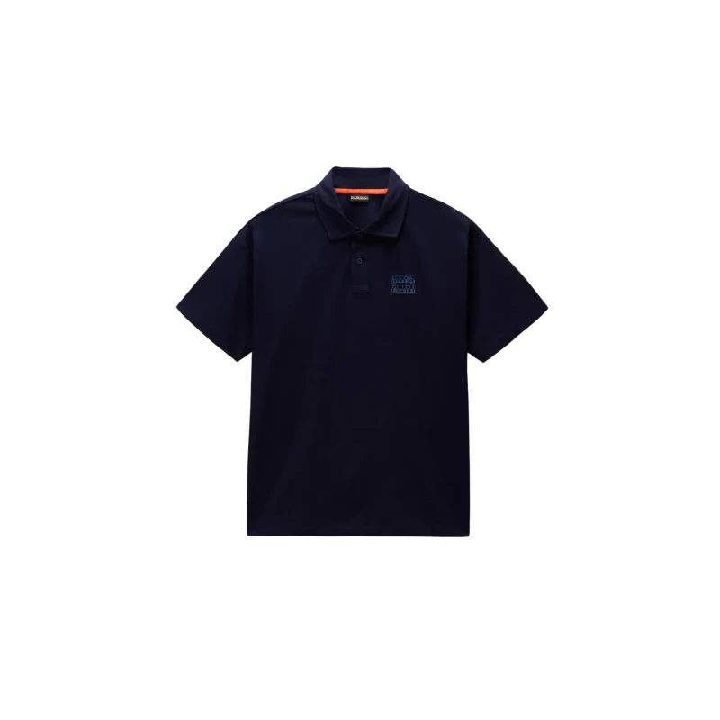 Image of Polo Napapijri E-Elevated Logo Bleu Male L