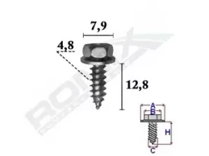 Image of ROMIX Screw C70336 BMW,3 Limousine (E46),5 Limousine (E39),3 Touring (E46),3 Coupe (E46),5 Touring (E39),3 Cabrio (E46),3 Compact (E46)