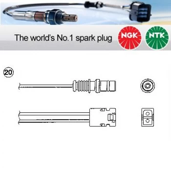 Image of 1x NGK NTK Oxygen O2 Lambda Sensor OZA446-E63 OZA446E63 (1730)