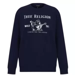 Image of True Religion Buddha Sweatshirt - Blue