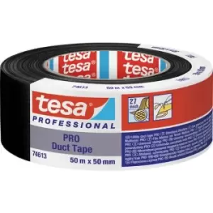 Image of tesa Duct Tape PRO 74613-00002-00 Repair tape Black (L x W) 50 m x 50 mm