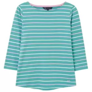 Image of Crew Clothing Womens Essential Breton Seafoam/White 14