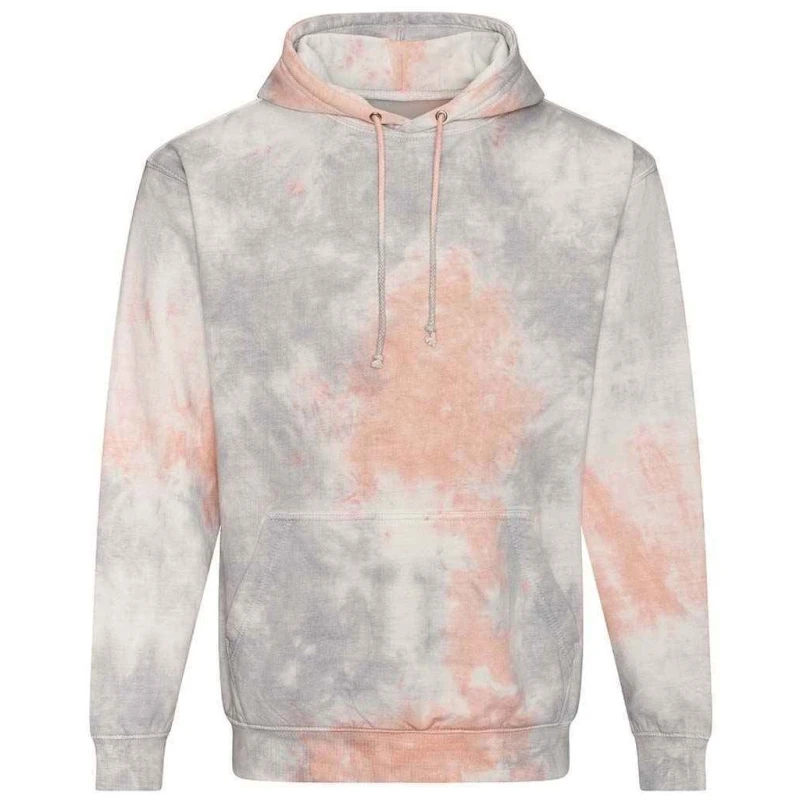 Image of AWDis AWDis Men Tie Dye Hoodie in Dark Grey Size: X-Small Dark Grey XS Male 5059958733084