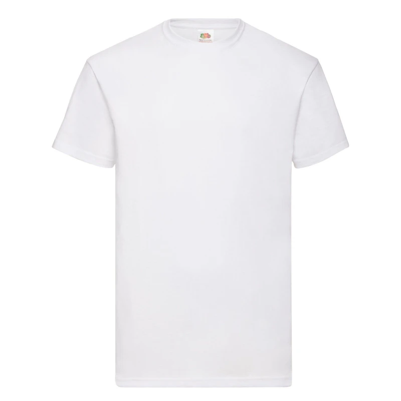 Image of Fruit Of The Loom Fruit of the Loom Men Value T-Shirt in White Size: Small White S Male 5063470441754