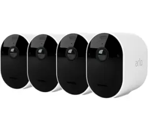 Image of ARLO Pro 5 2K 1520p WiFi Security Camera System - 4 Cameras, White, Black