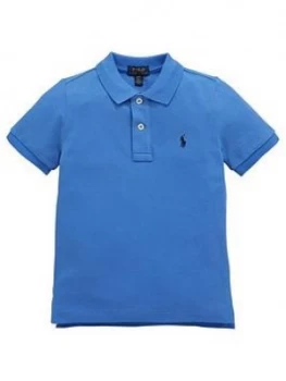 Image of Ralph Lauren Boys Classic Short Sleeve Polo Shirt - Blue, Size 7 Years