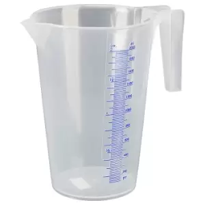 Image of PRESSOL Transparent measuring cup, 2 l, pack of 6, PP, with scale