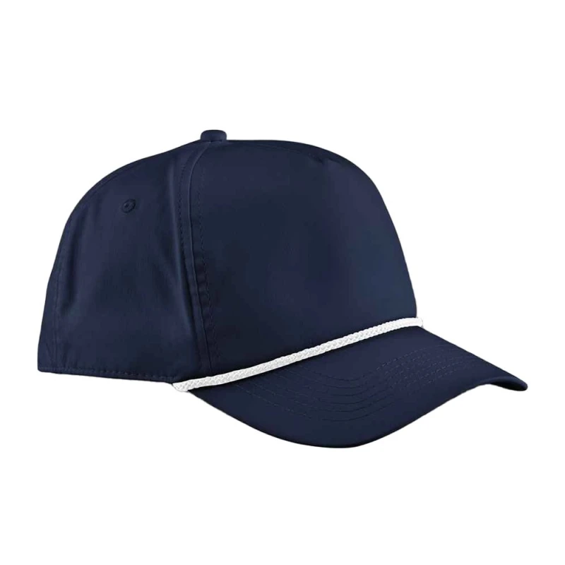 Image of Beechfield Beechfield Men Rope Detail Baseball Cap in Navy Navy One Size Male 5063693916763