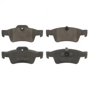 Image of Brake Pad Set 16615 by Febi Bilstein Rear Axle