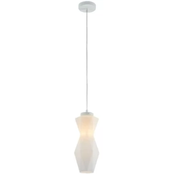 Image of Maytoni Lighting - Maytoni Modern - Simplicity Modern Simplicity White Pendant Ceiling Light Glass Shade